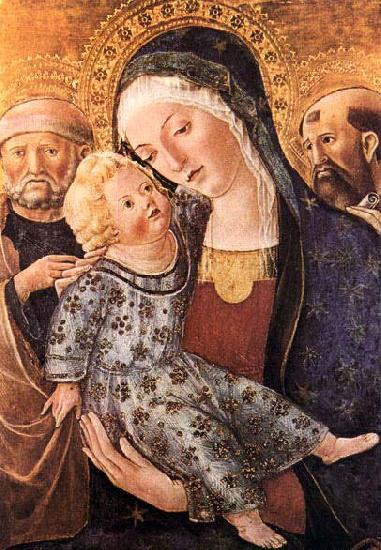 Francesco di Giorgio Martini Madonna with Child and Two Saints oil painting image